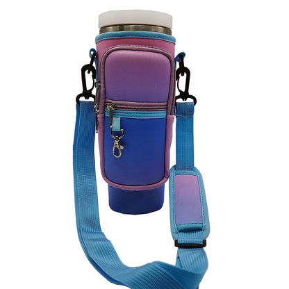 Ladies trendy and sparkling drinking bottle with shoulder bag Bowlift