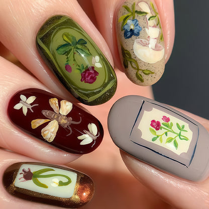 Seasonal Themed Press-On Nail Art Set Acalora