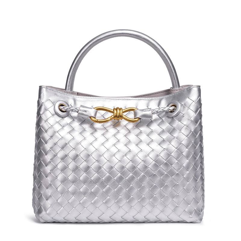 Woven Leather Tote Bag Acalora