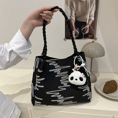 Quilted Decorative Shoulder Bag Acalora