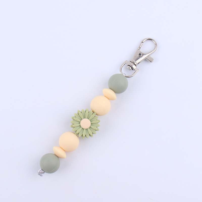 Decorative Silicone Beaded Keychain Holder Acalora