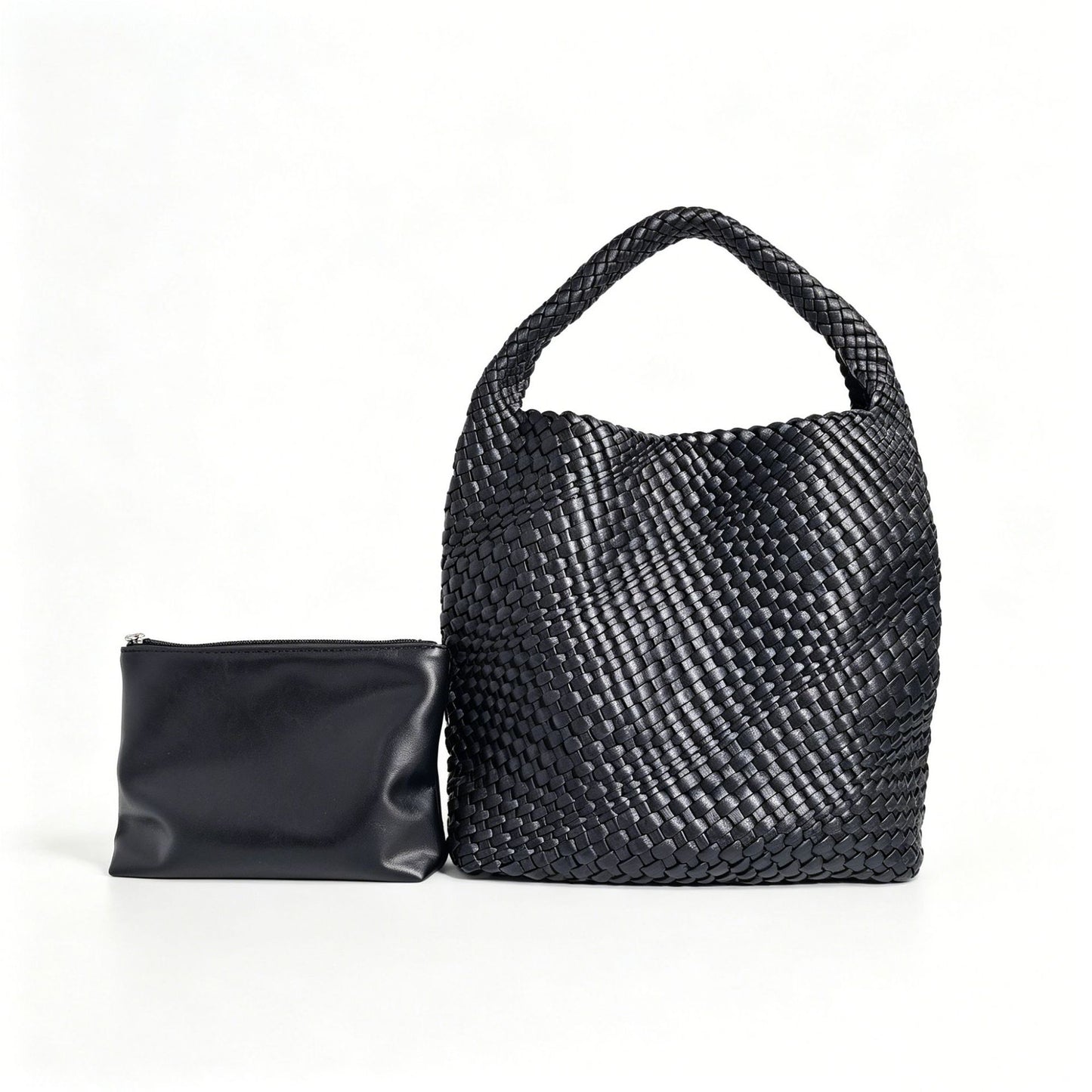 Textured Braided Tote Bag Acalora