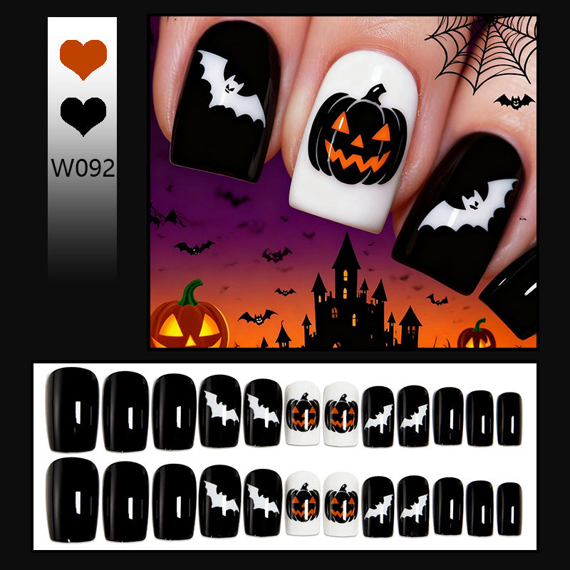 Acrylic nail set with Halloween motifs Acalora