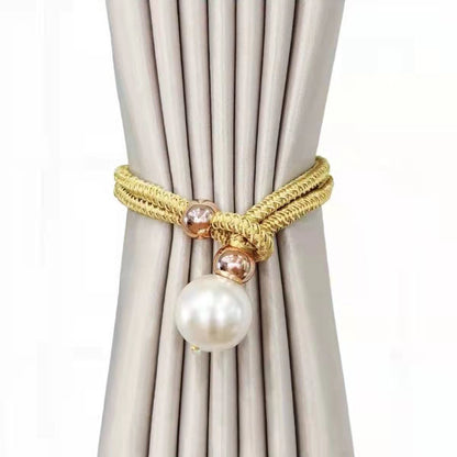 Elegant curtain tieback with decorative pearl Acalora