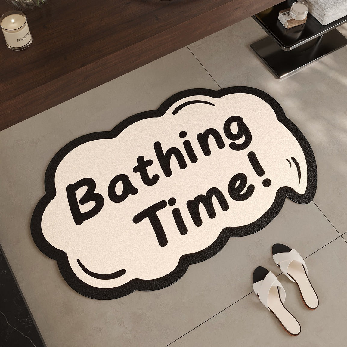 Cloud-Shaped Soft Bath Mat
