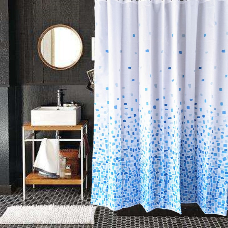 Mosaic-Patterned Shower Curtain