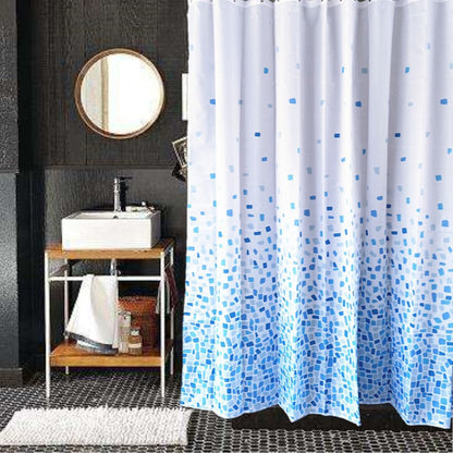 Mosaic-Patterned Shower Curtain