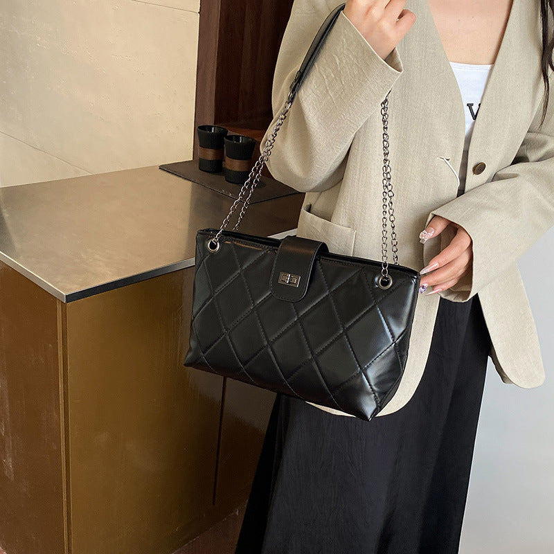 Quilted Elegant Satchel Handbag Acalora