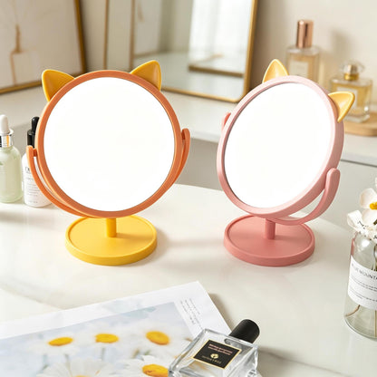 Cute Bunny-Themed Tabletop Mirror