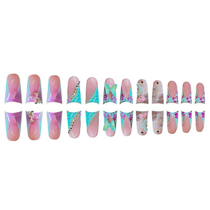 Artistic 3D Floral Press-On Nail Art Acalora