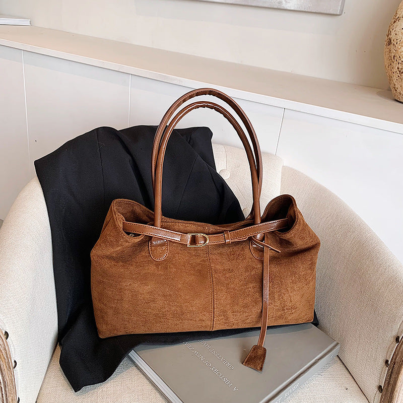 Suede Tote Bag Acalora