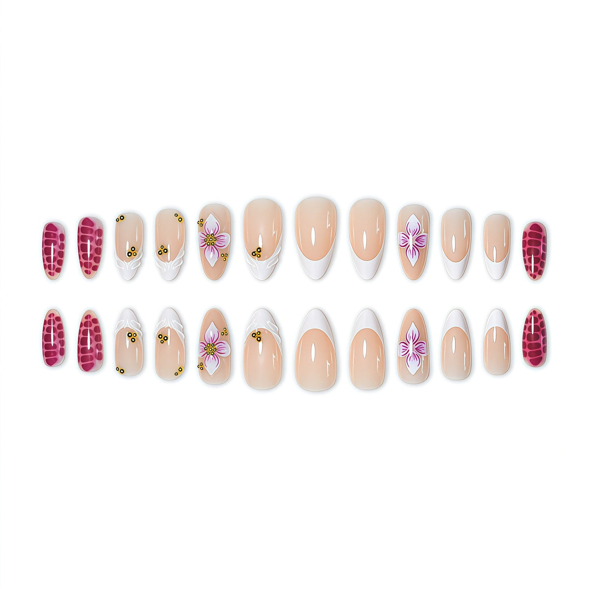 Elegant Floral Design Nail Wraps Acalora
