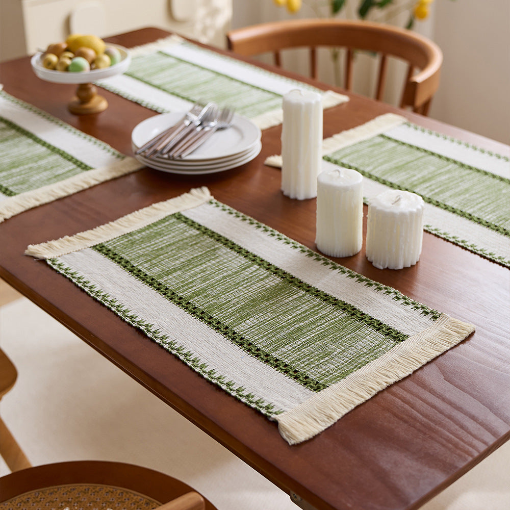 Chic Fringed Table Placemats