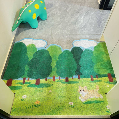 Cartoon Forest Animal Doormat