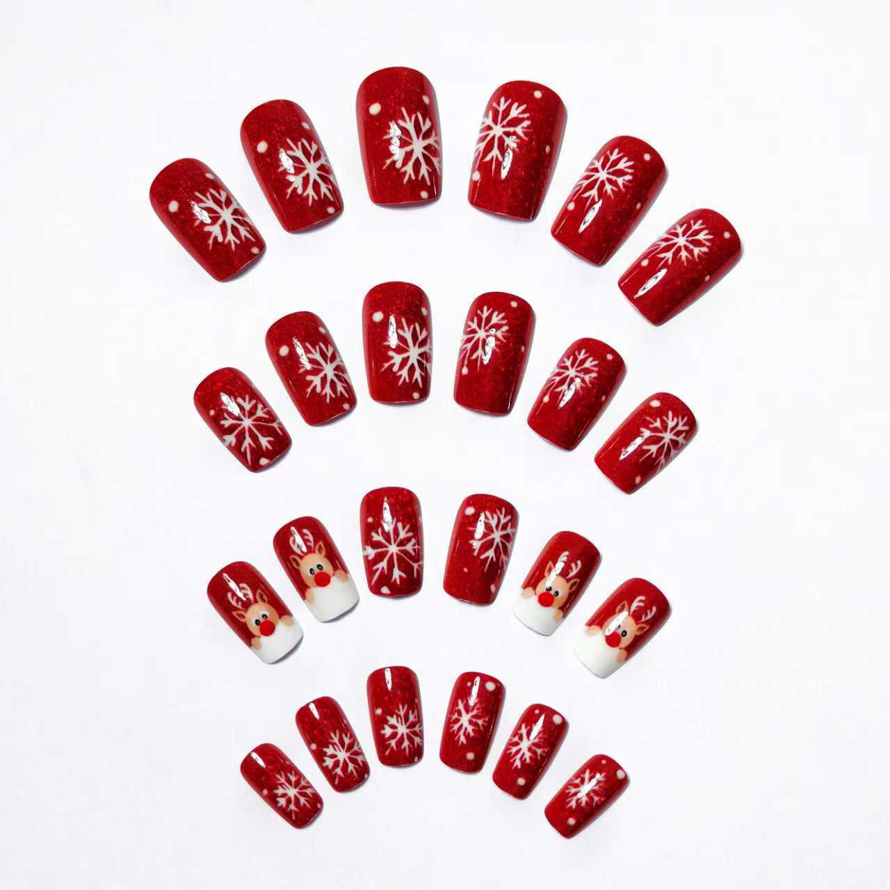 Festive 3D Reindeer Nail Art Acalora