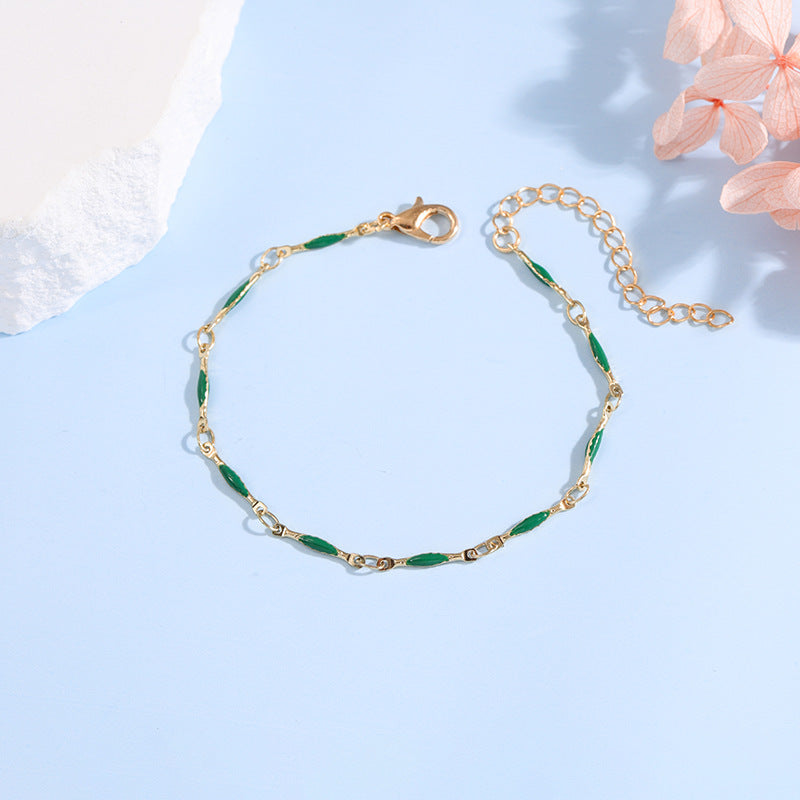Elegant Adjustable Gemstone Chain Bracelet Acalora
