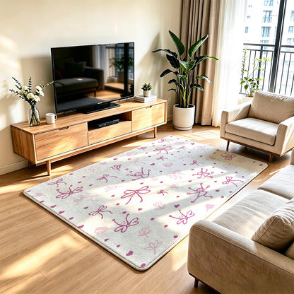 Unisex Soft Floral Decorative Area Rug