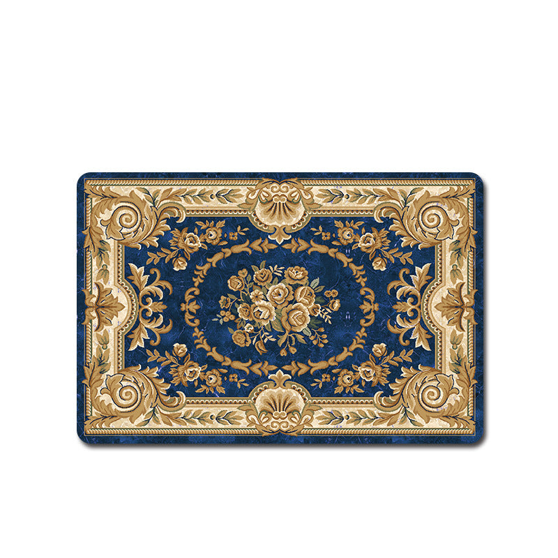 Elegant Vintage Floral Bath Mat Acalora