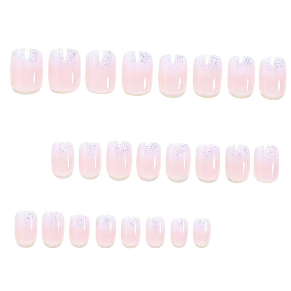 Glitter Gradient Press-On Nail Set Acalora