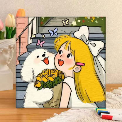 Whimsical Character Art Canvas Print