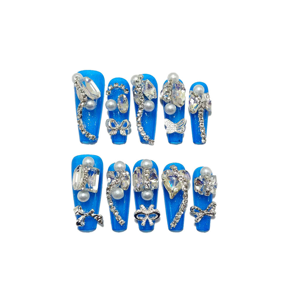 Nail Art Set with Professional Glitter and Rhinestone Decorations Acalora