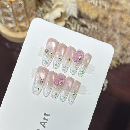 Decorative Press-On Nail Art Set Acalora