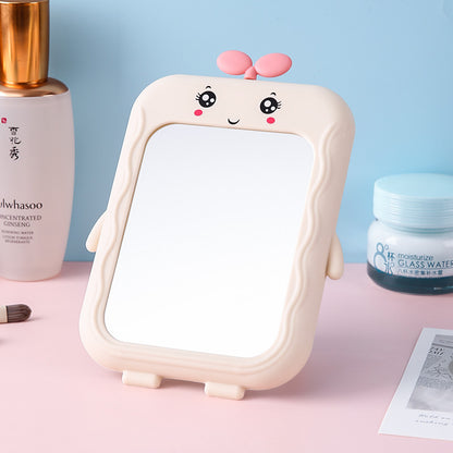Cute Cartoon-Themed Handheld Mirror
