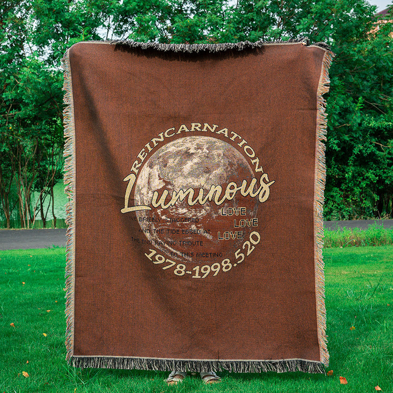 Cozy Graphic Throw Blanket