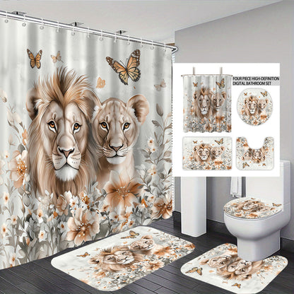 Cartoon Lamb-Themed Bathroom Décor Set