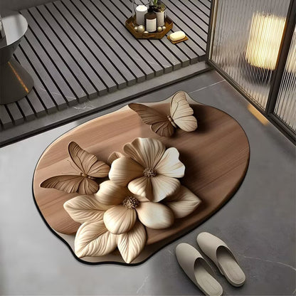 Decorative Butterfly Bath Mat