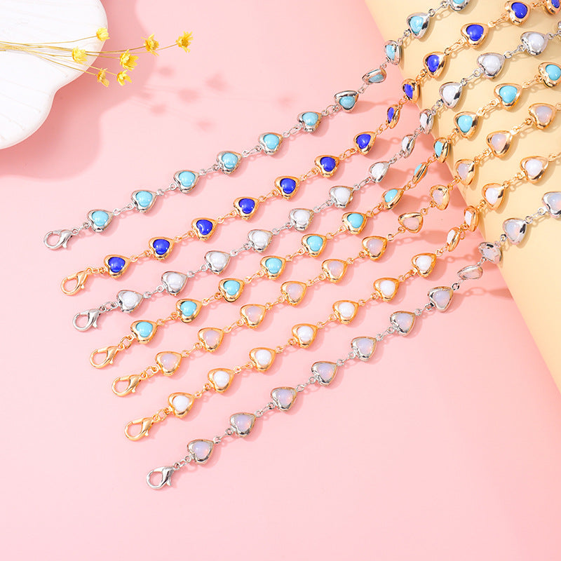 Charming Heart-Shaped Statement Bracelet Acalora