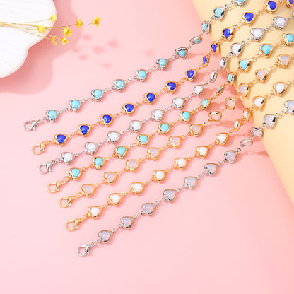 Charming Heart-Shaped Statement Bracelet Acalora