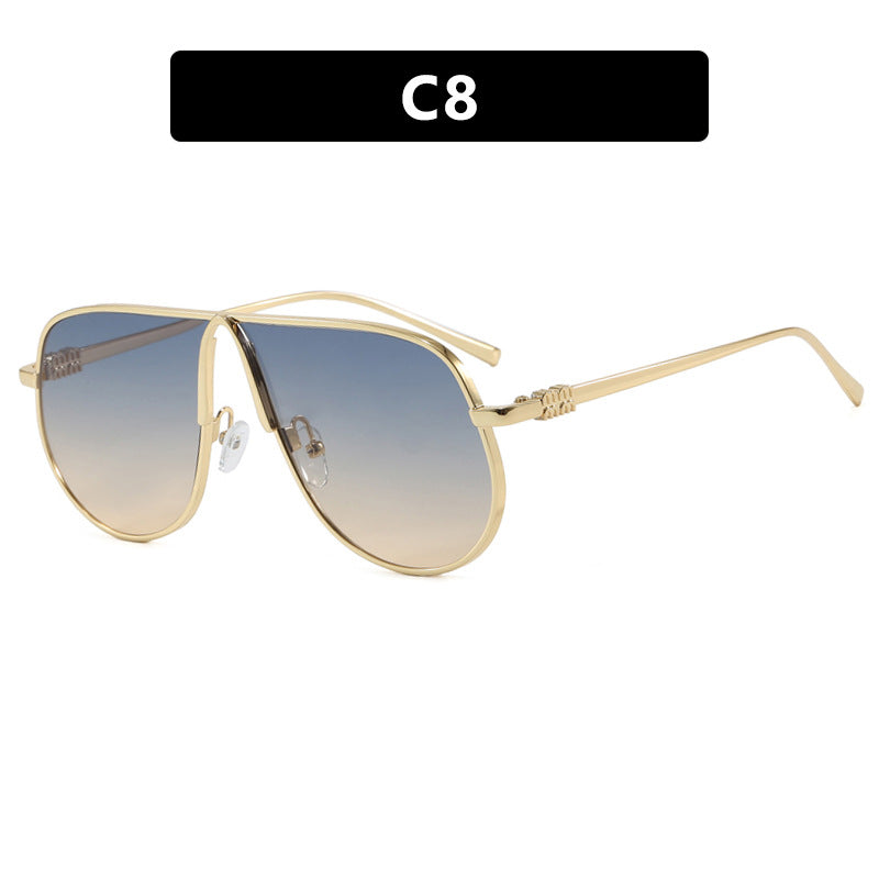 Women's Aviator sunglasses with high-quality metal frame and polarized lenses Karnz