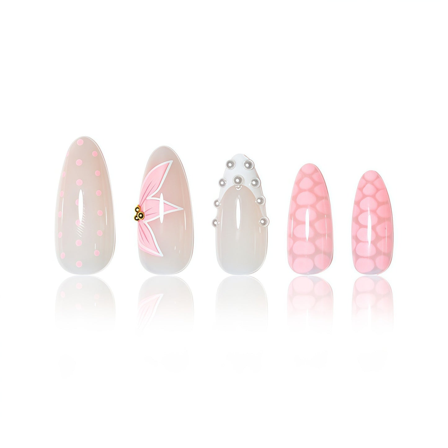 Elegant Floral Design Nail Wraps Acalora