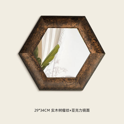 Hexagonal Decorative Wall Mirror