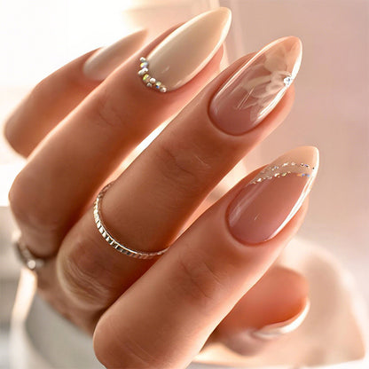 Premium Floral Designed Press-On Nail Set Acalora