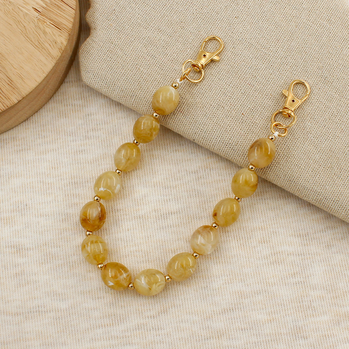 Elegant Beaded Eyewear Chain Acalora
