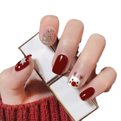Festive Themed Decorative Press-On Nails Acalora