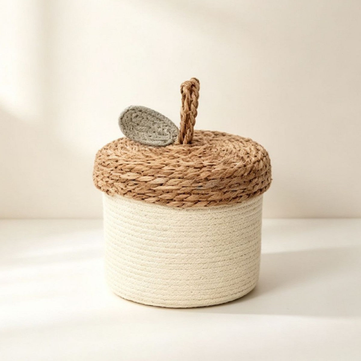 Handcrafted Vintage-Style Storage Basket Acalora