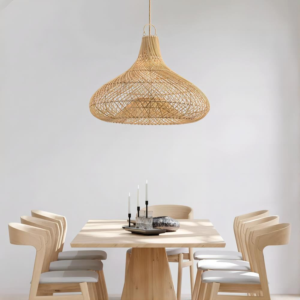 Decorative Hanging Light Made of Rattan Acalora