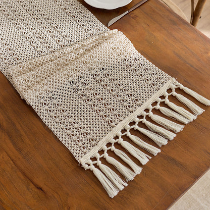 Elegant Knitted Table Runner