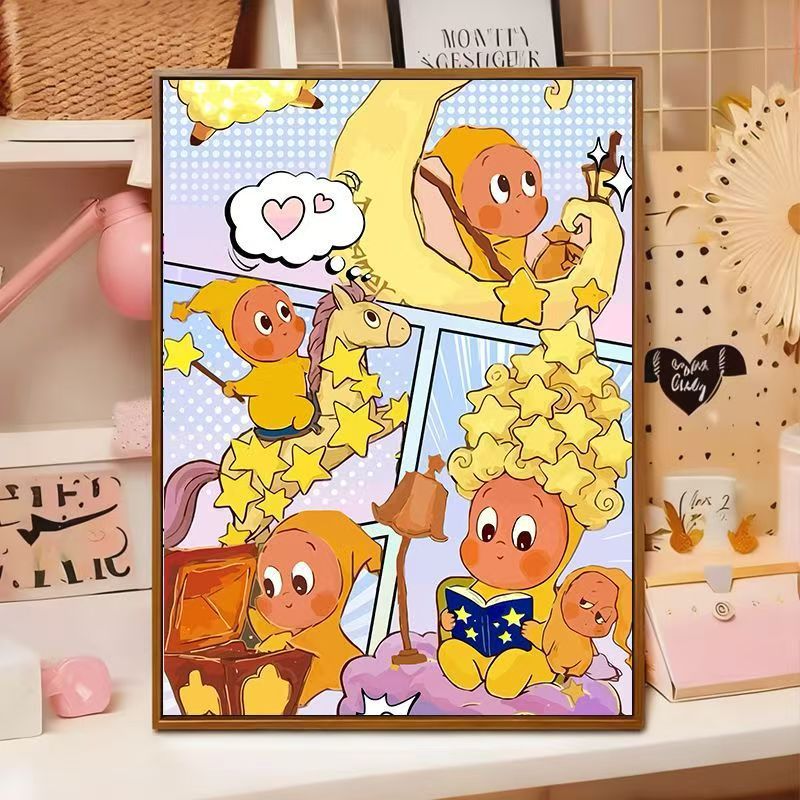 Playful Cartoon Illustration Wall Art