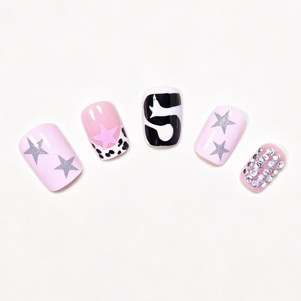 Artistic Press-On Nail Art Design Acalora