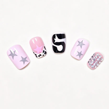 Artistic Press-On Nail Art Design Acalora