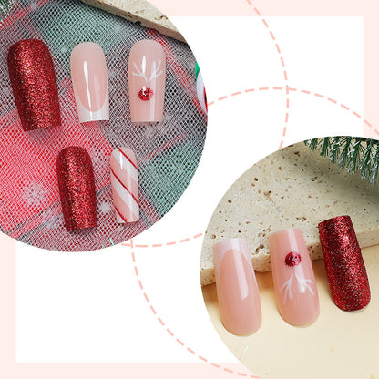 Holiday-Themed Press-On Nail Art Set Acalora 1788495570