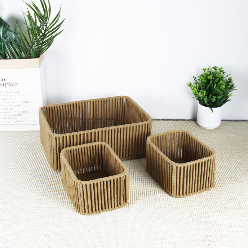 Versatile Woven Storage Baskets Set Acalora