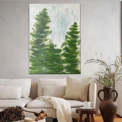 Abstract Nature-Themed Canvas Artwork