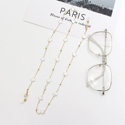 Star-Embellished Eyewear Chain Acalora
