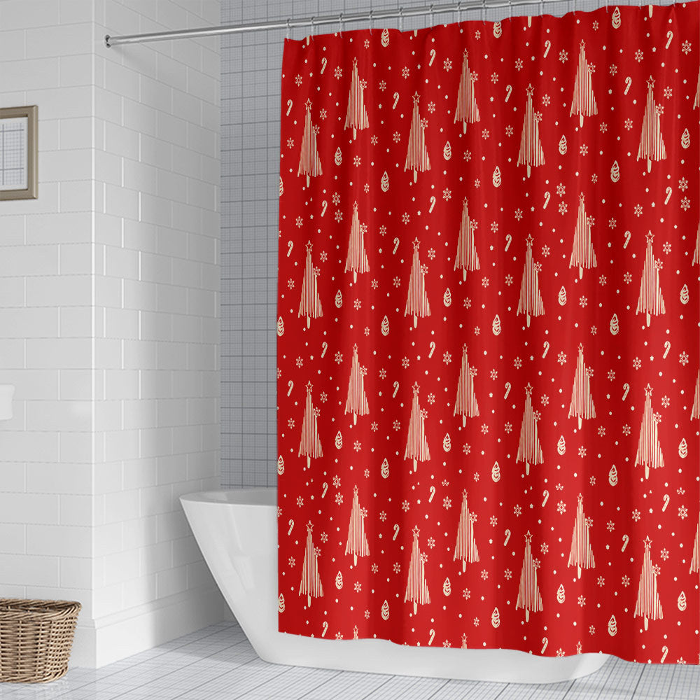 Floral Hydrangea Pattern Shower Curtain