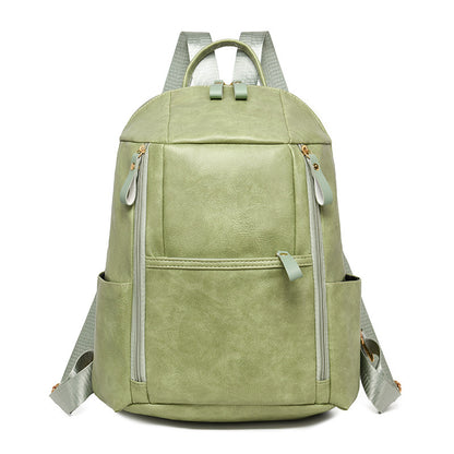 Elegant Multi-Compartt Faux Leather Backpack Acalora
